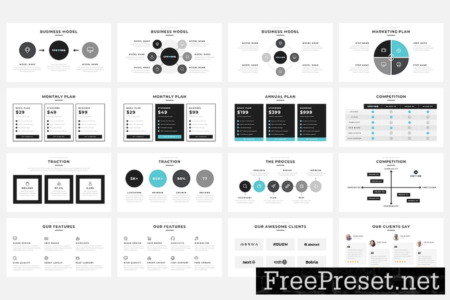 Stunning Pitch Deck Keynote Template