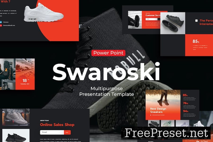 Swaroski - PowerPoint Template 9Z9AQYC