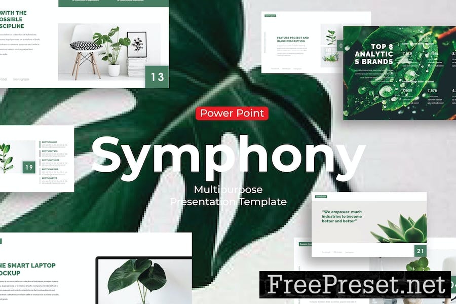 Symphony - PowerPoint Template 8VUGPLZ