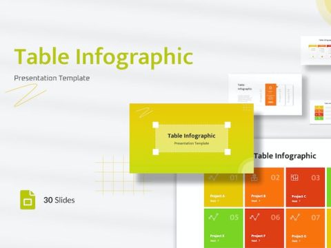 Table Infographic Presentation Google Slides A55H3ZA