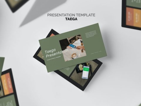 Taega : Crypto Currency Powerpoint Template GCDDBZT