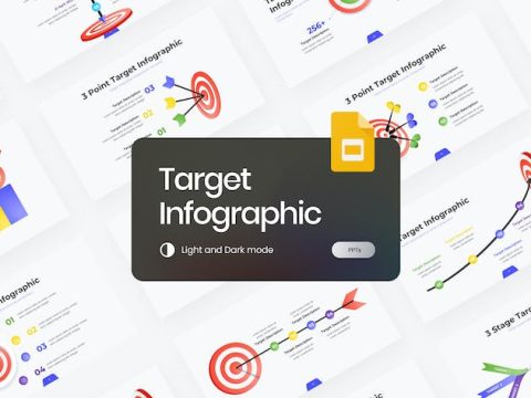 Target Infographic Gradient Google Slides Template