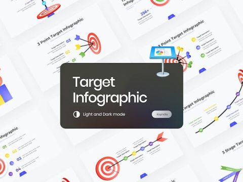 Target Infographic Gradient Keynote WPDDTQK