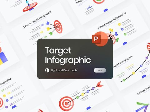 Target Infographic Gradient PowerPoint KQHKG6N