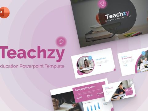 Teachzy Education PowerPoint Template U6AB7KP