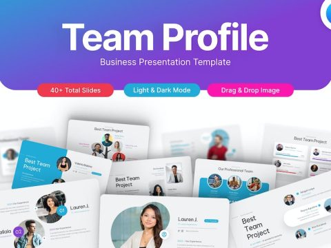 Team Profile Professional Keynote Template