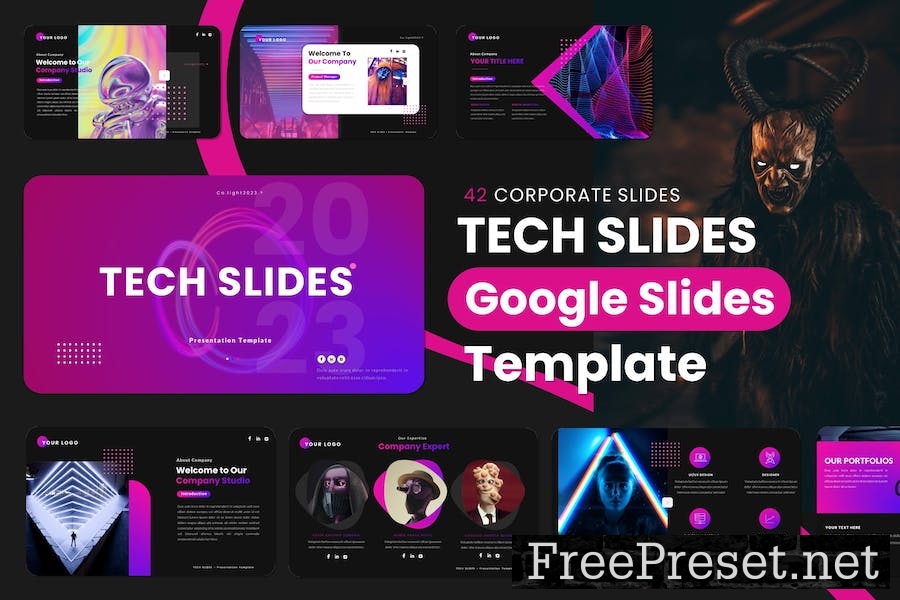 Tech Slides - Google Slides Presentation Template