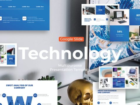 Technology - Google Slide Template 88PPZL4