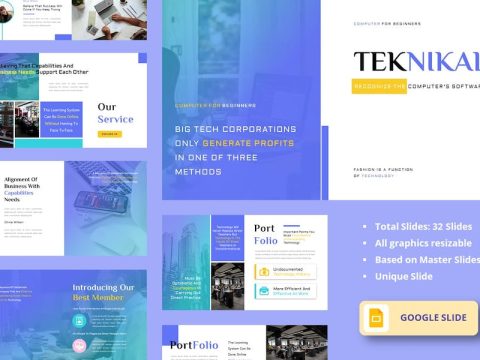 Teknikal – Technology and Business Google Slide