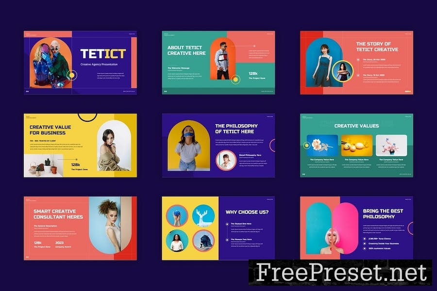 Tetict - Creative Agency Google Slides