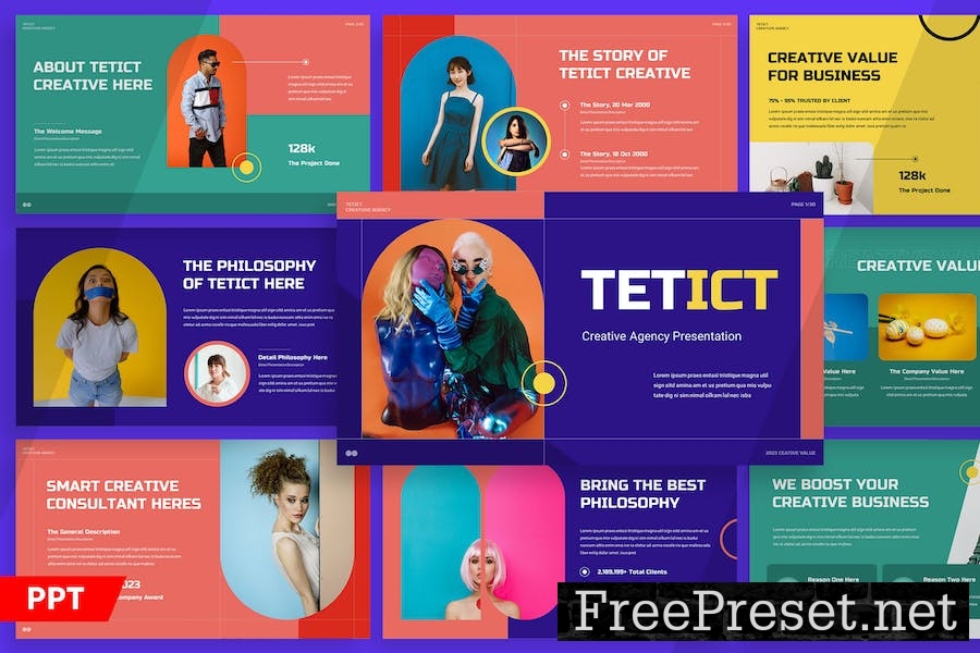 Tetict - Creative Agency Powerpoint JWTWG3J