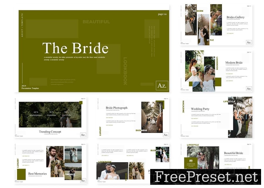 The Bride | Powerpoint Template 6R8MSN3