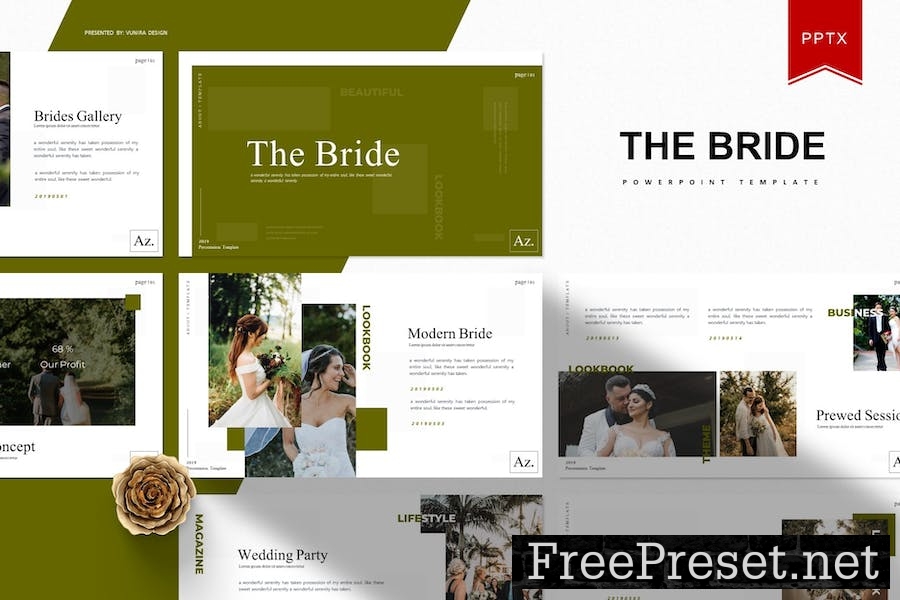 The Bride | Powerpoint Template 6R8MSN3