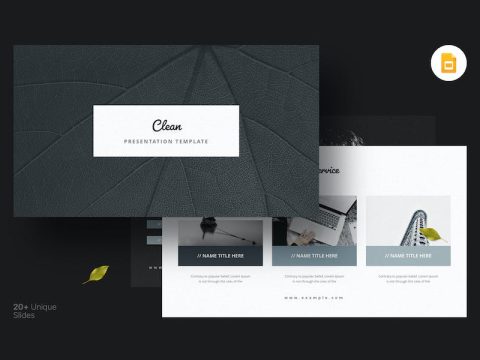 The - Clean Google Slides Templates UU42DMJ