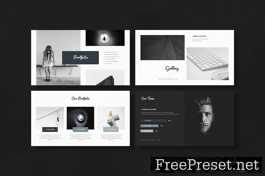 The - Clean Keynote Presentation Templates QK4J9RB