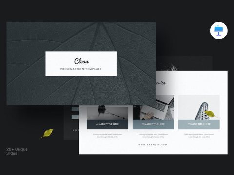 The - Clean Keynote Presentation Templates QK4J9RB