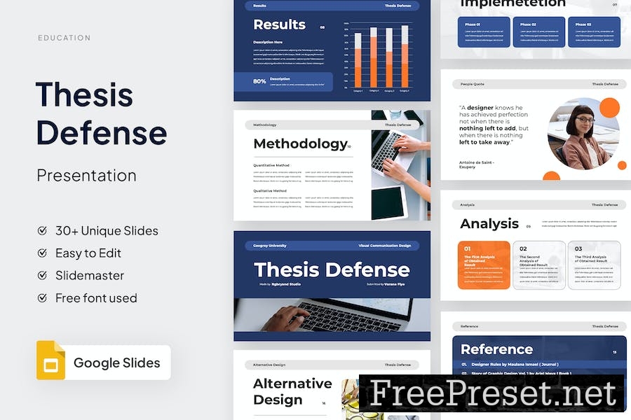 Thesis Defense Google Slides Template 9LQZLN4