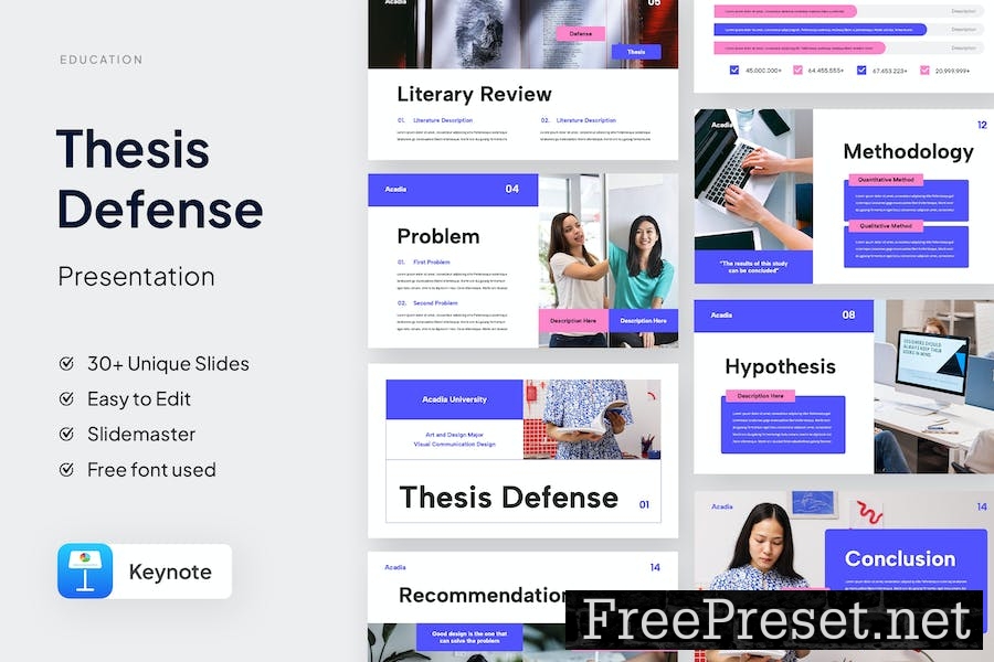 Thesis Defense Keynote Template 58U6YAK