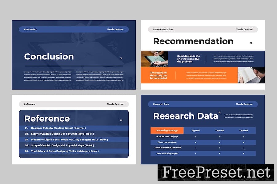 Thesis Defense Powerpoint Template HR5EVLN