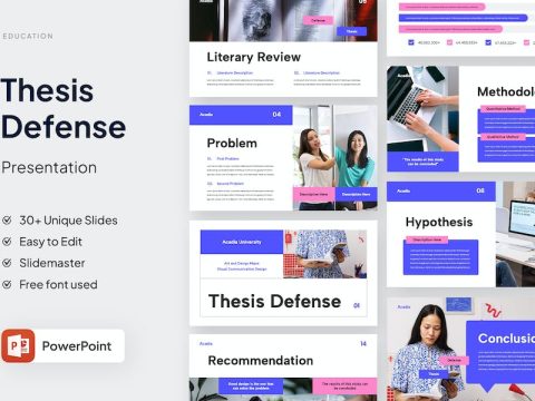 Thesis Defense Powerpoint Template MG6J6B3