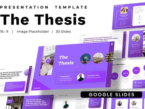 Thesis - Education Study Google Slides Template MGBDRES