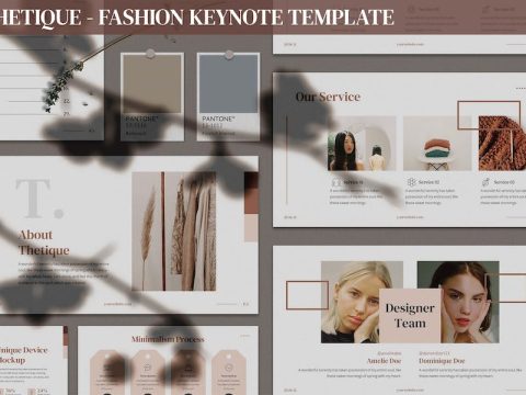 Thetique - Fashion Keynote Template JCRY4FU