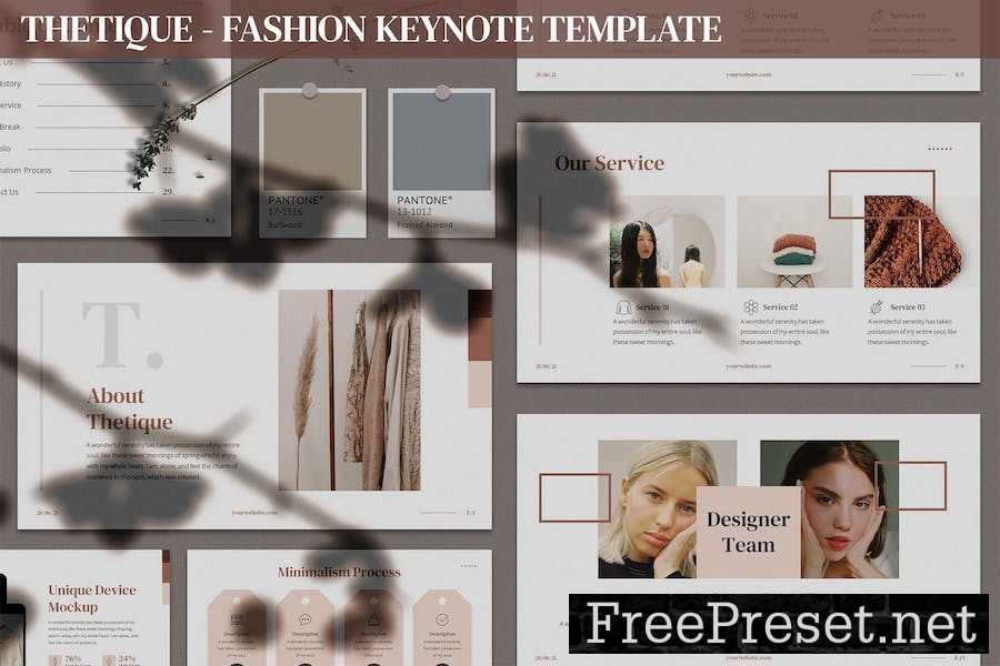 Thetique - Fashion Keynote Template JCRY4FU