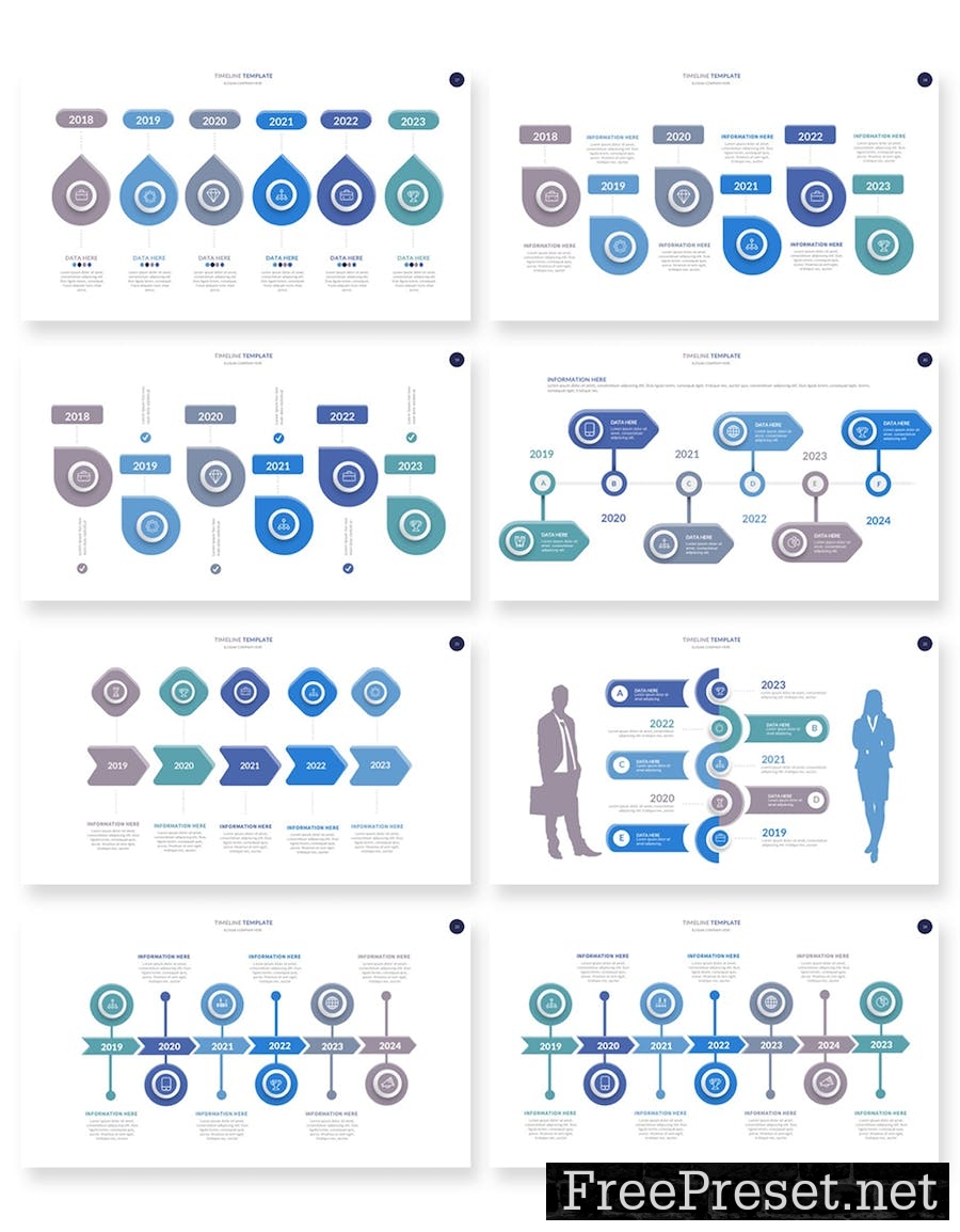 Timeline Google Slides Presentation Templates 95KGFPE