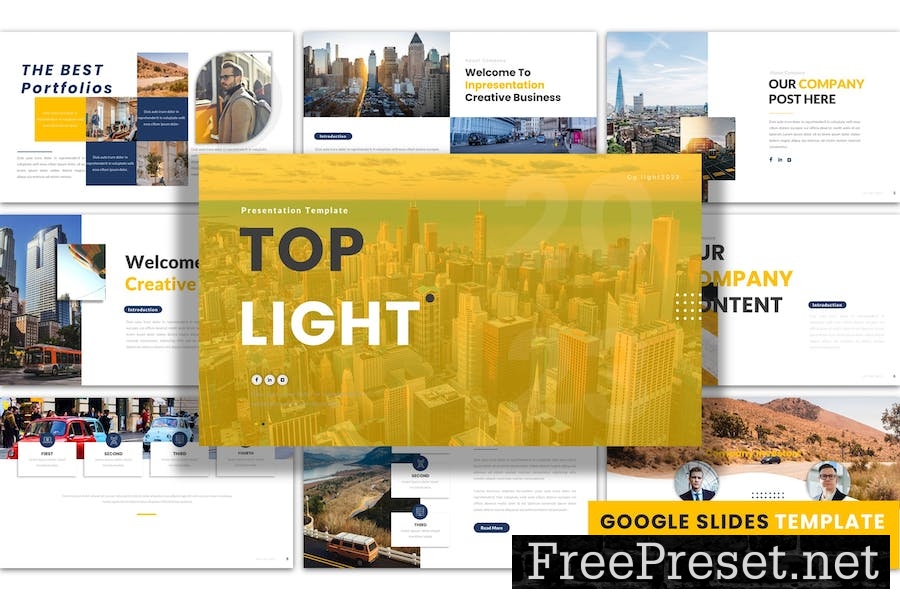 Top Light - Google Slides Presentation Template