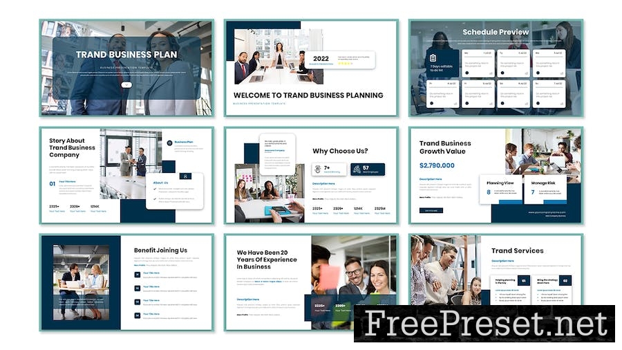 Trand Business Presentation Google Slide Template MN5LW68