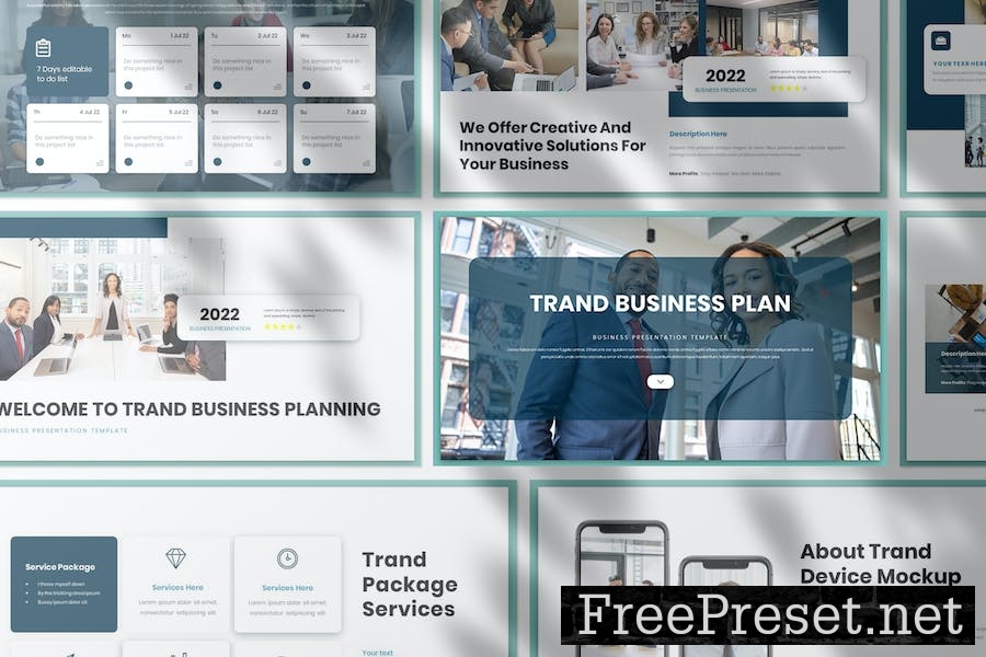 Trand Business Presentation Google Slide Template MN5LW68