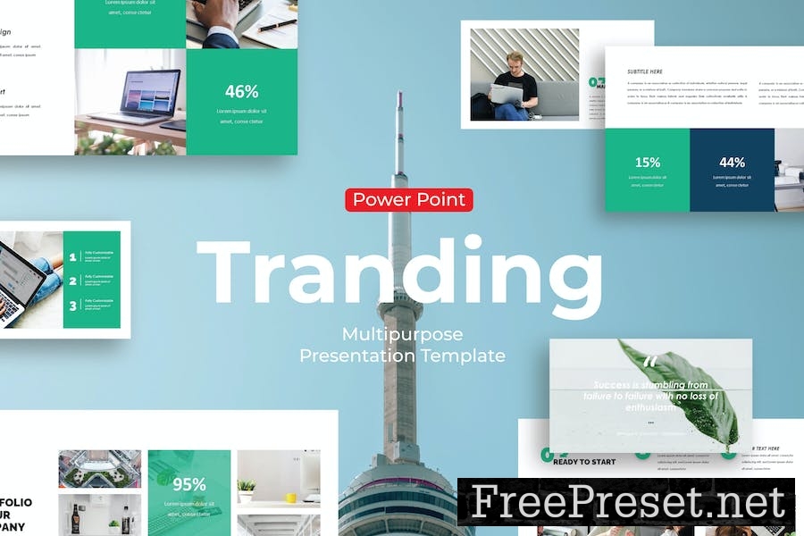 Tranding - PowerPoint Template SBAZUMC