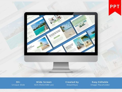 TRAVELIZA PowerPoint Template TNZUE9N