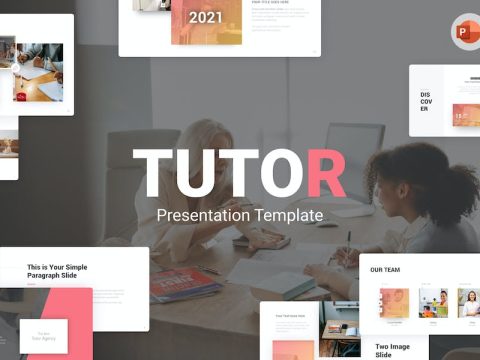 Tutor Education PowerPoint Template 8V7NVRZ