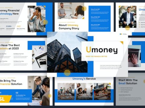 Umoney - Financial Technology Google Slides 6497WMT