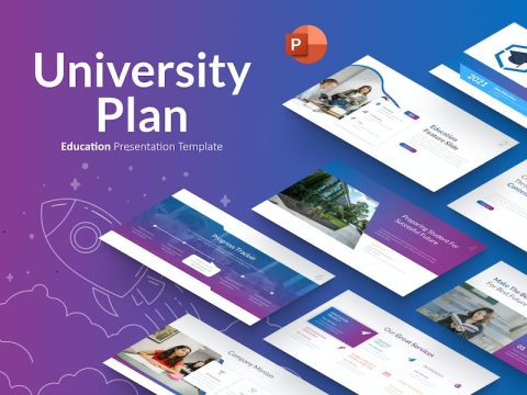 Universityplan Education PowerPoint Template 7XGYQ3J