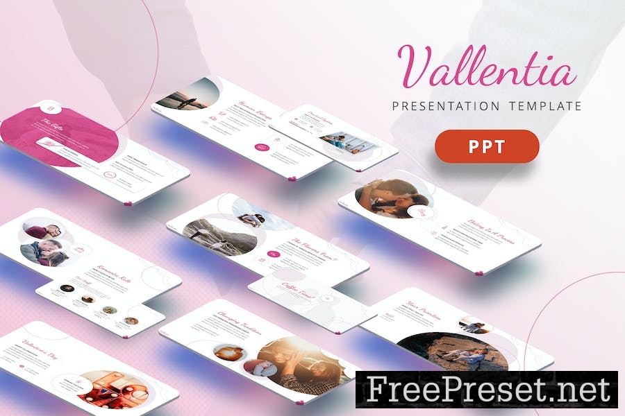 Valentia - Love Powerpoint Template AJFGRL3