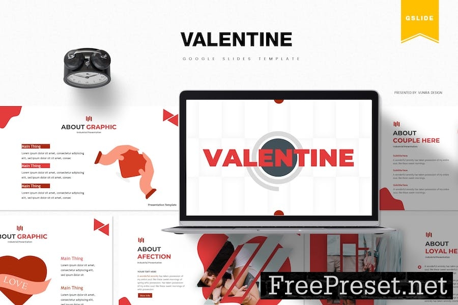 Valentine | Google Slides Template 3CYFA9U