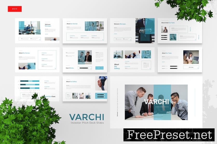 Varchi - Investor Pitch Deck Powerpoint Template QDYHLRR