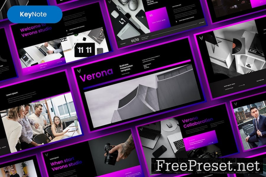 Verona – Business Keynote Template VBFESWW