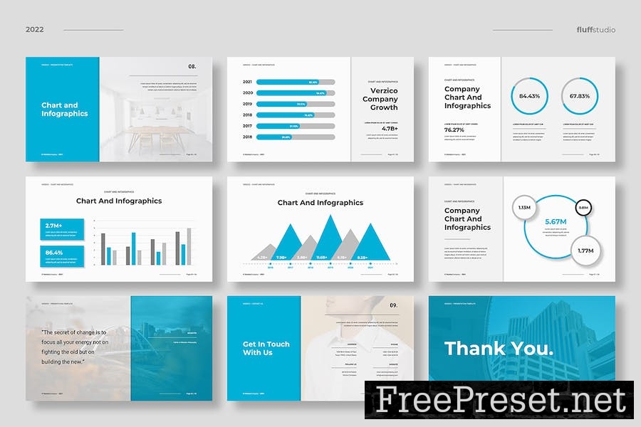 Verzico - Corporate PowerPoint Template RU8K2TY