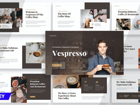 Vespresso Coffee Shop - Keynote Templates