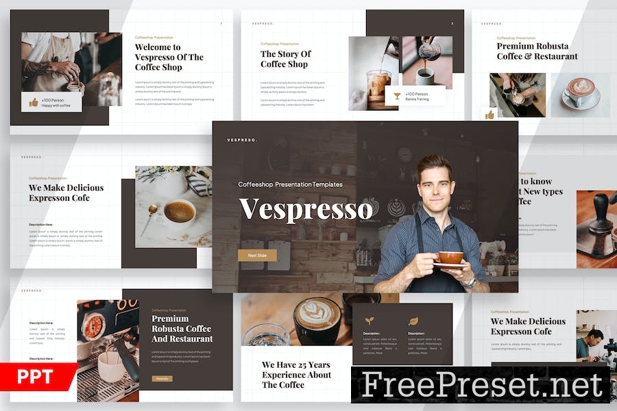 Vespresso Coffee Shop - Powerpoint SQ5Y697