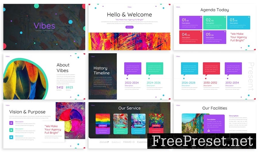 Vibes - Art Gallery Google Slides Template CGEK4LU