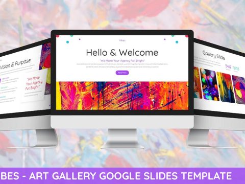 Vibes - Art Gallery Google Slides Template CGEK4LU