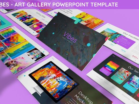 Vibes - Art Gallery Powerpoint Template Y7UAQQA