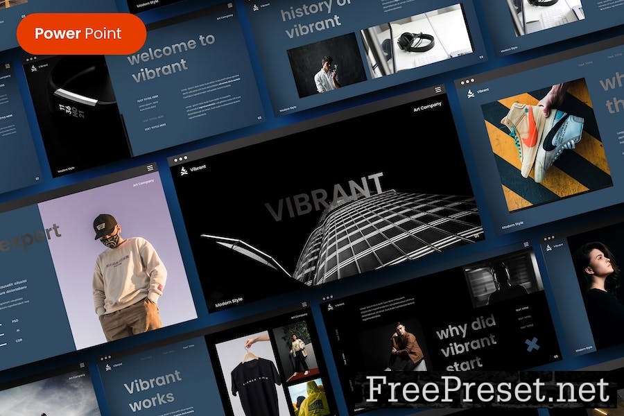 Vibrant – Business PowerPoint Template