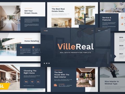 VilleReal - Real Estate Google Slide Template NT73S23