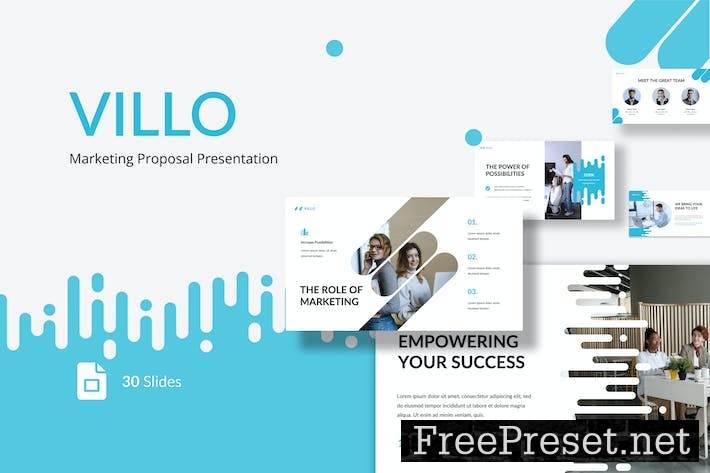 Villo - Marketing Proposal Presentation G-Slides DMXNCUK