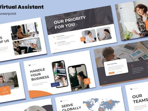 Virtual Assitant Service - Powerpoint Template LELUTY8